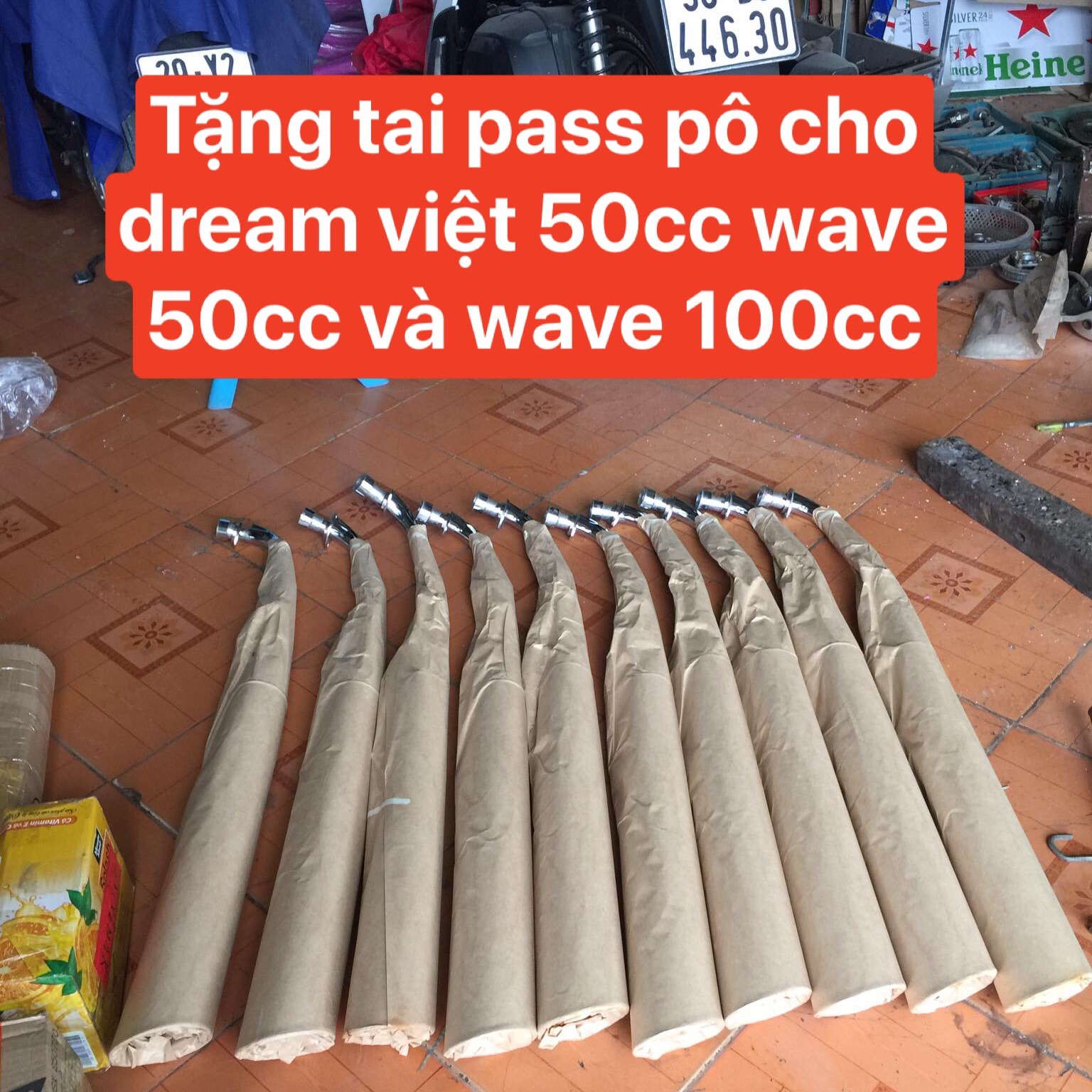 Pô 2543 móc full vách kiểu hà nội móc cho Dream Wave