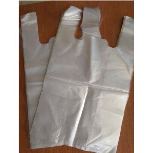 1KG túi nilon bóng, túi xốp, túi zin mỏng có quai xách màu TRẮNG