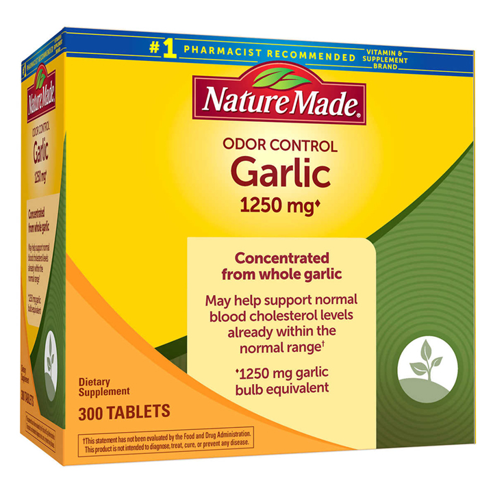 Viên uống tinh dầu tỏi giảm cholesterol Nature Made Odor Control Garlic 300 viên