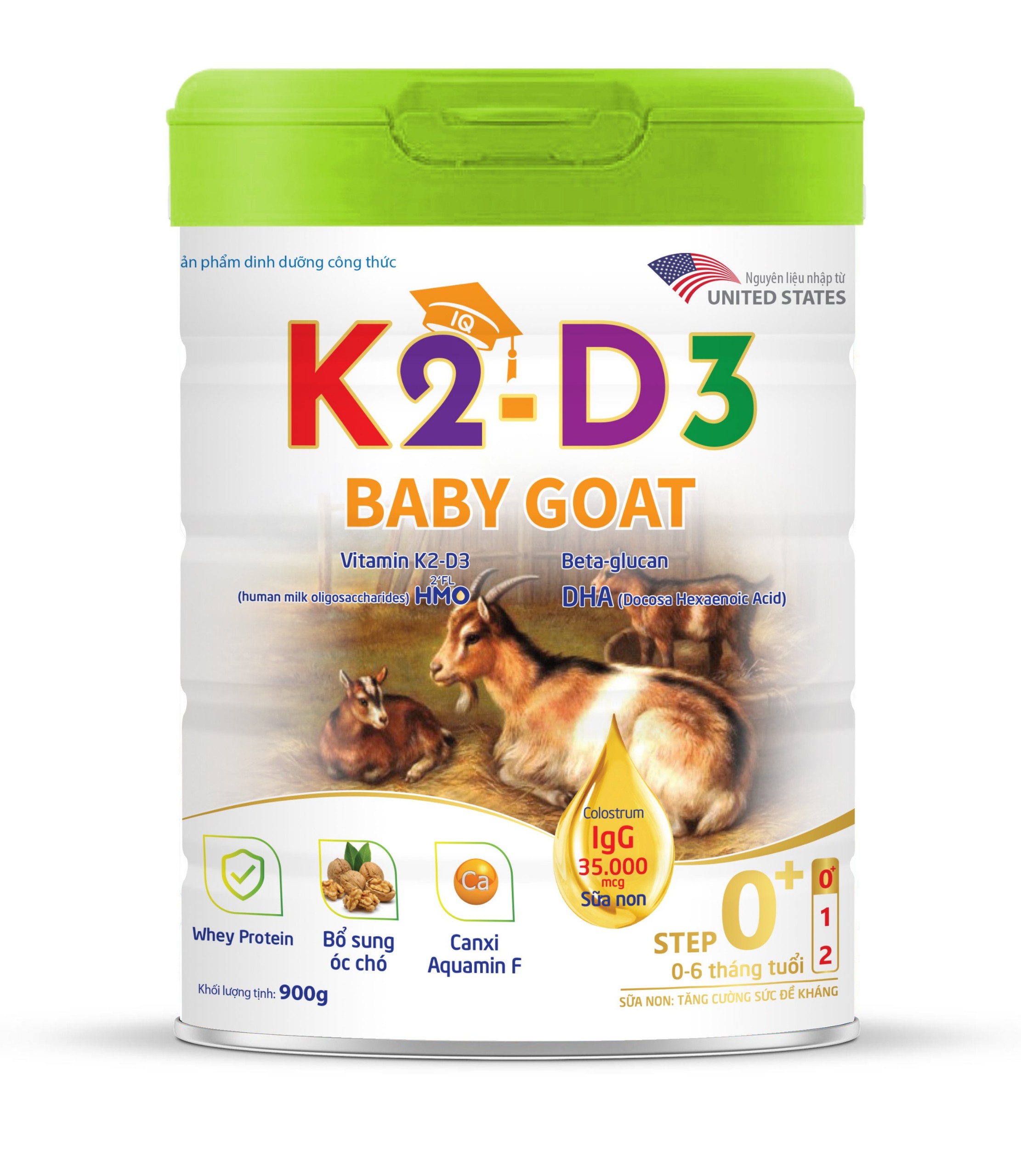 Sữa bột K2-D3 BABY GOAT Step 0+ (0-12 tháng) 400g