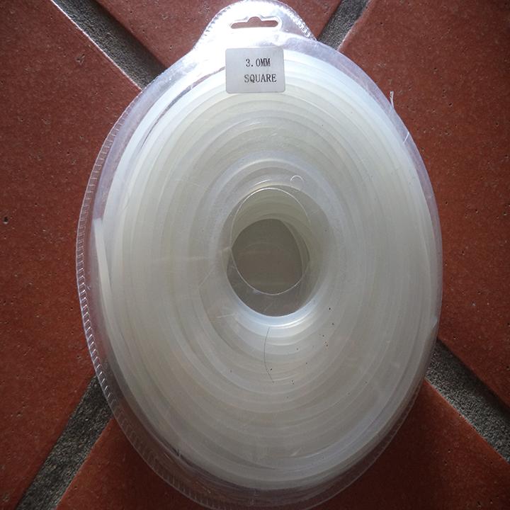 Cước cắt cỏ, dây cước cắt cỏ, cước phát cỏ vuông 3 li cuộn 50m