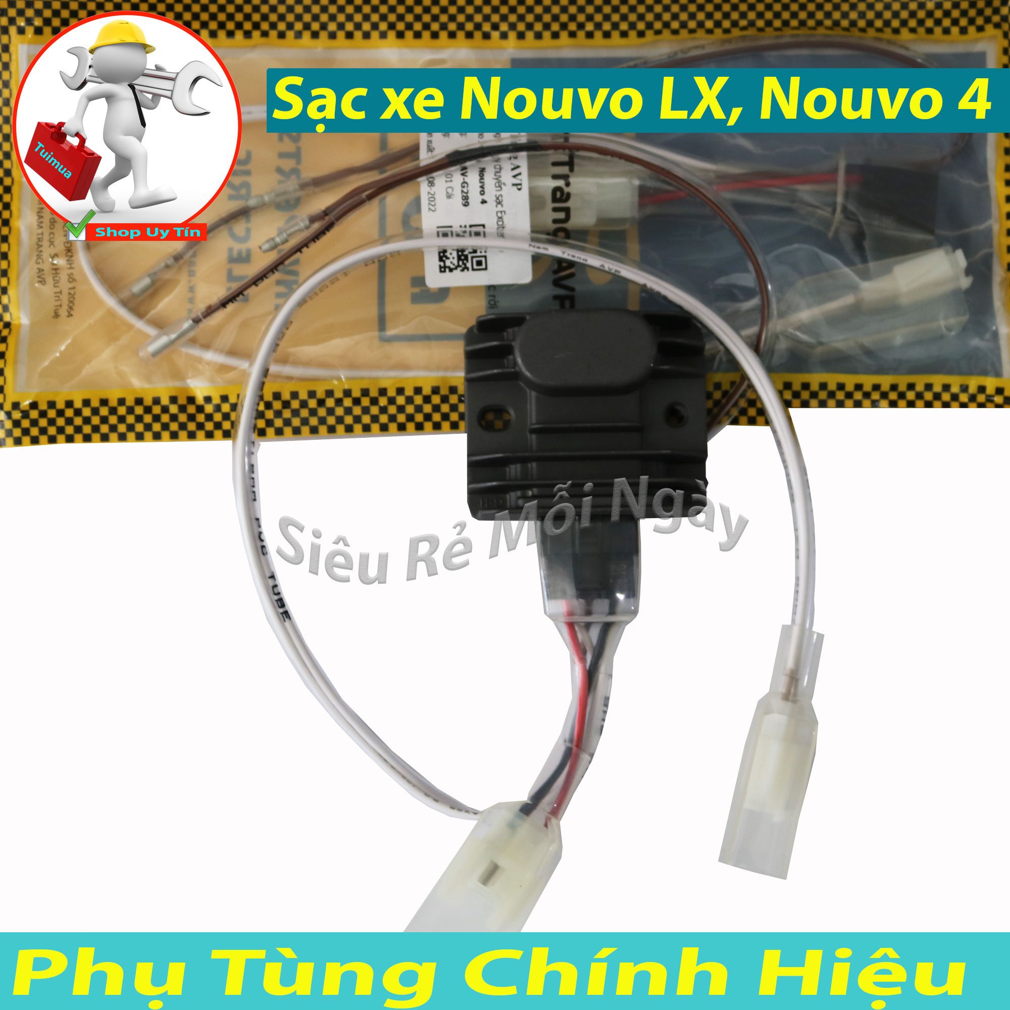 Bộ dây chuyển sạc exciter 150 cho nouvo 4, nouvo lx