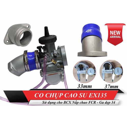 Co cao su cho exciter 135 sữ dụng bình nắp chao ga dẹp