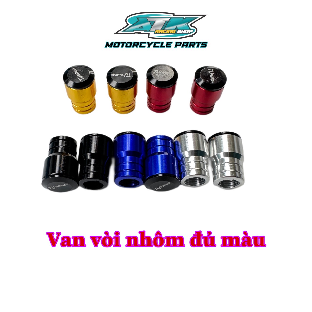 Universal colorful motorcycle wheel aluminum tap valve cover cap