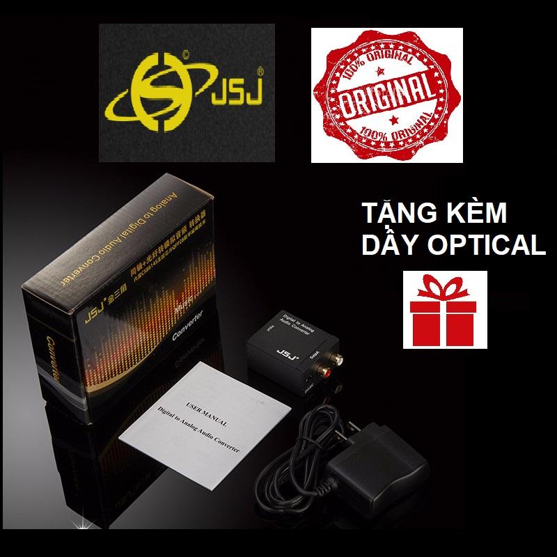 [HCM]Bộ chuyển đổi âm thanh OPTICAL sang audio AV JSJ - Bộ Optical - Bộ chuyển đổi tín hiệu digital sang analog (tặng cáp quang optical)