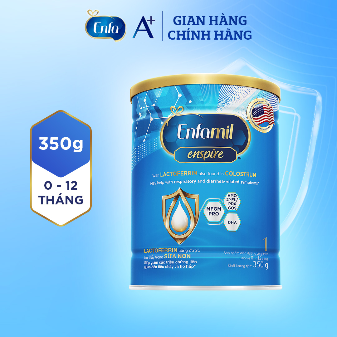 Sữa bột Enfamil Enspire 1 - 350G dành cho trẻ từ 0-12 tháng tuổi