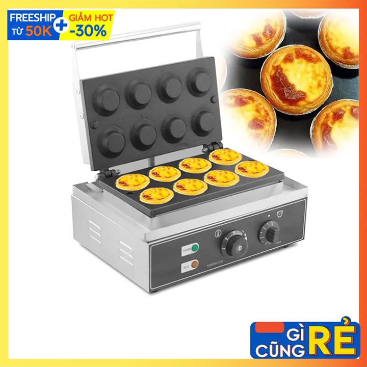 Máy làm đế bánh Tart trứng công nghiệp 8 khuôn