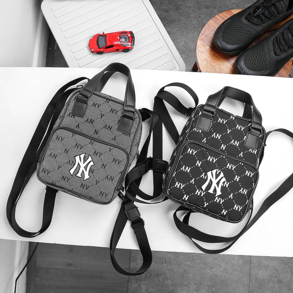 Túi xách nữ MLB Monogram Diamond Jacquard Mini Backpack New York Yankees