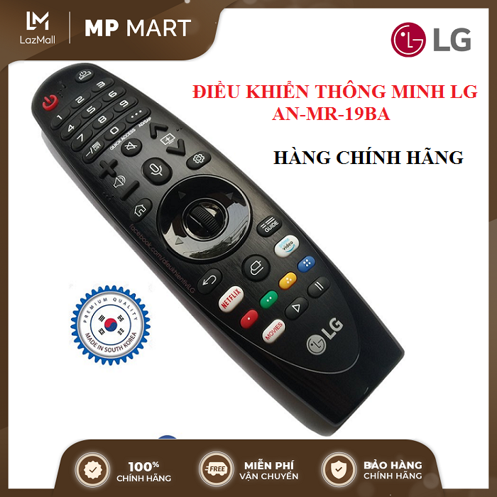 [CHÍNH HÃNG] ĐIỀU KHIỂN THÔNG MINH LG MR19BA DÙNG CHO TIVI SMART NĂM 2016, 2017, 2018, 2019 - Made in Korea