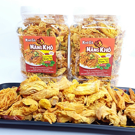 500g khô gà lá chanh loại 1 - thương hiệu nàng khô