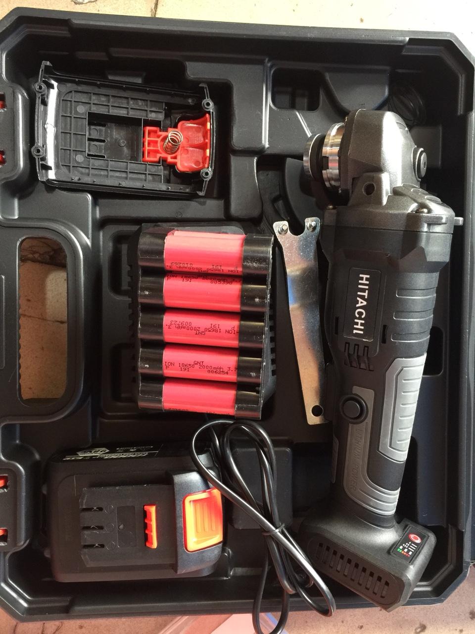 Máy mài pin Hitachi không chổi than- Điện áp 21v, dung lượng 5.0 Ah
