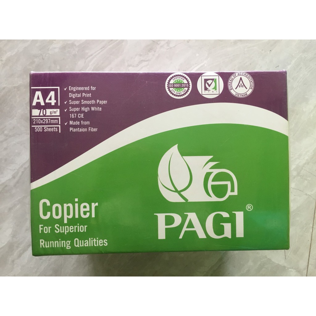 Giấy A4/70 Pagi, là một loại giấy được biết đến với giá rẻ nhưng chất lượng cao, kiểu dáng vượt trội và thân thiện với môi trường