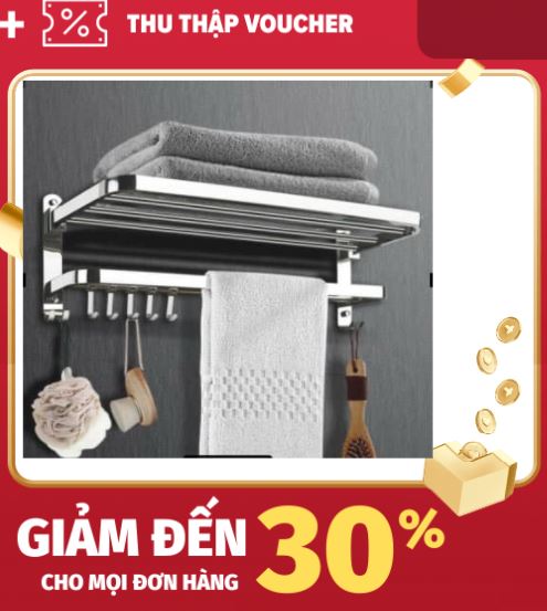 Giàn Treo Khăn Nhà Tắm INOX SUS304, Kệ vắt khăn phòng tắm Gập 90 độ kích thước 50cm lắp đặt dán tường gạch men hoặc khoan tường - G304
