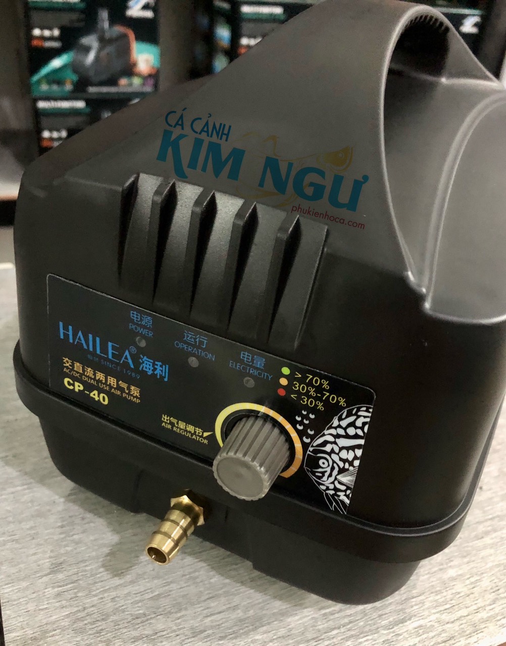 Máy sủi oxy tích điện dự phòng hailea cp40 cp-40 cp 40