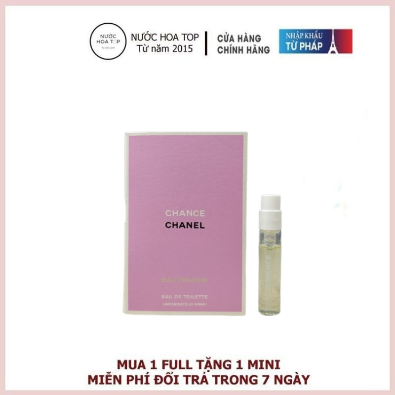 Nước hoa chanel nước hoa vial nữ chanel - chance eau fraiche edt 2ml - nước hoa chính hãng