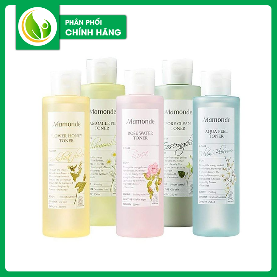 Nước Hoa Hồng Mamonde Toner 250ml Giúp Da Ẩm Mượt, Căng Mịn