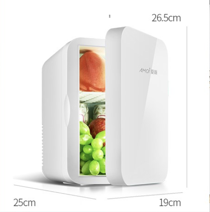 Tủ lạnh mini AMOI dung tích 8L, hai chế độ nóng / lạnh, sử dụng cho văn phòng, gia đình, dễ dàng mang đi du lịch, picnic