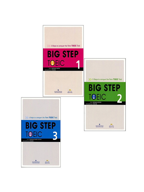 Sách - big step toeic combo trọn bộ 3 cuốn kèm audio