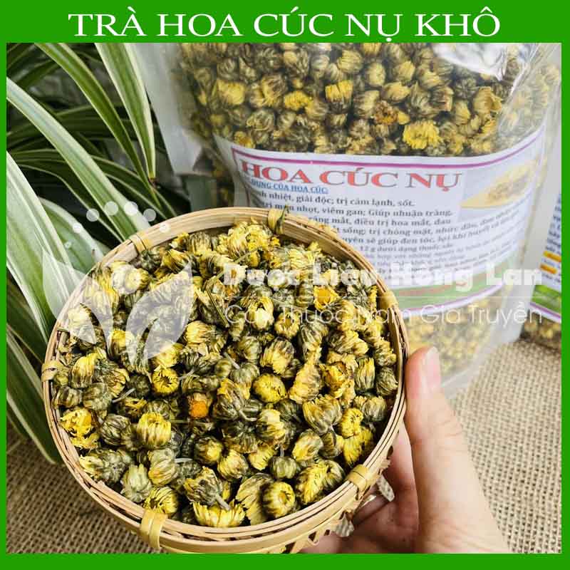 Dược liệu trà hoa cúc khô sạch đóng gói 100gram