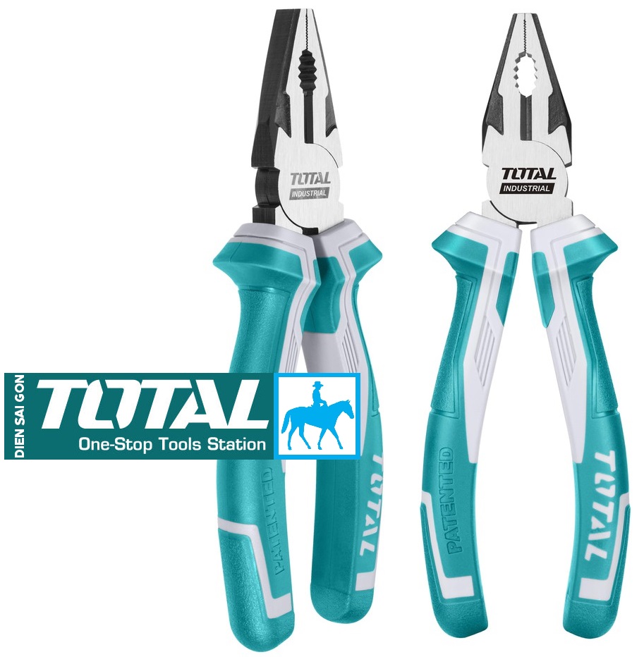 Kìm điện 7 inch thép cr-v total chính hãng tht210706