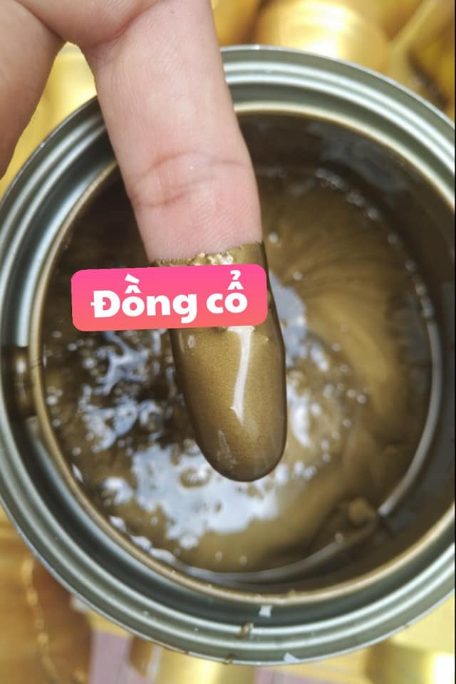Sơn mạ kẽm 1K màu NHŨ ĐỒNG ĐEN 909 ( đồng cổ ) Yes Paint lon 400g và 800g - Tặng kèm cọ