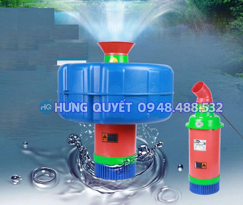 Máy bơm nước nổi, máy bơm sục khí tạo ôxy hòa tan cho ao nuôi máy bơm tõm sục khí ao câu hồ câu máy bơm chìm tạo cảnh 0.75Kw 1.5KW 2.2Kw - Máy bơm sục khí tạo mưa công suất cao, vừa cung cấp oxy khắc phục cá nổi đầu