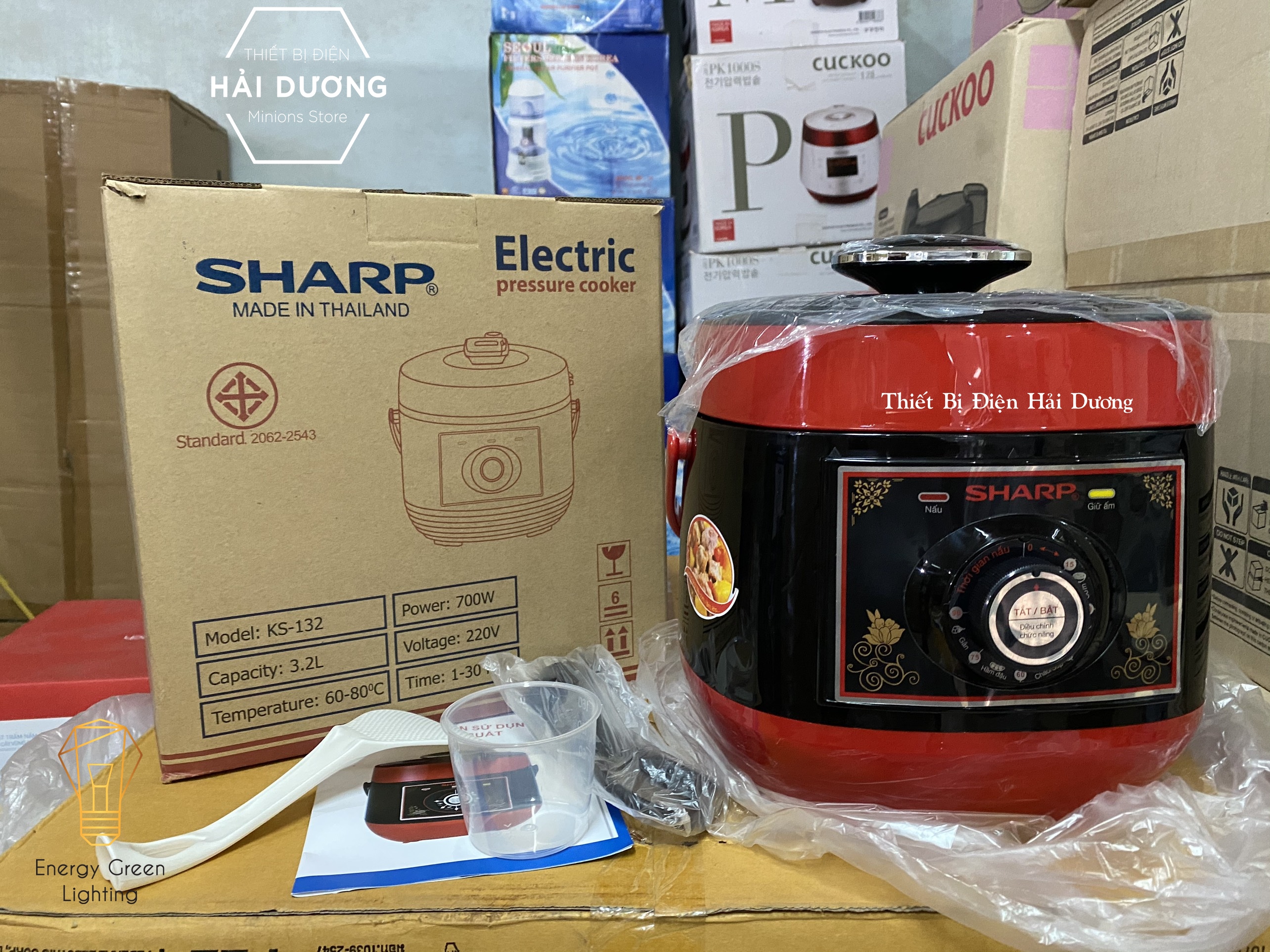 Nồi Áp Suất Điện Đa Năng Sharp KS-132 700W 3.2L