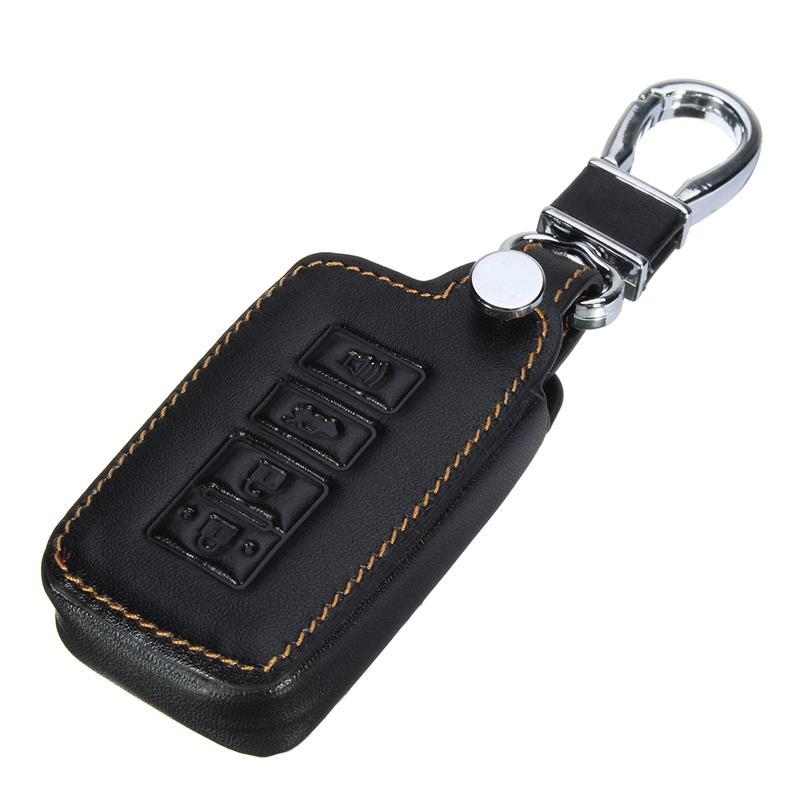 Bao da chìa khóa cao cấp 4 nút bấm cho xe ôtô Toyota RAV4 Avalon Camry Corolla M8