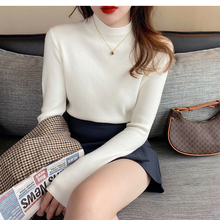 Áo Len Cao Cổ Nữ Đẹp Thời Trang Hàn Quốc Dễ Thương JD27