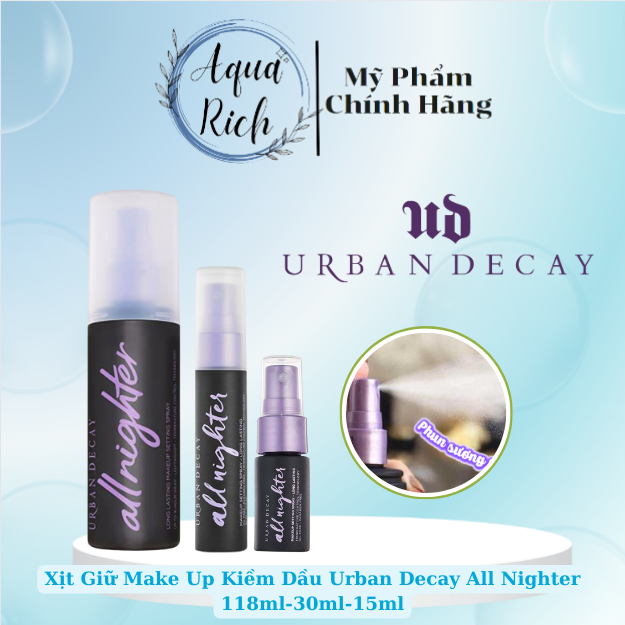Xịt Khoá Nền Make Up Urban Decay All Nighter Long Lasting Makeup Setting Spray