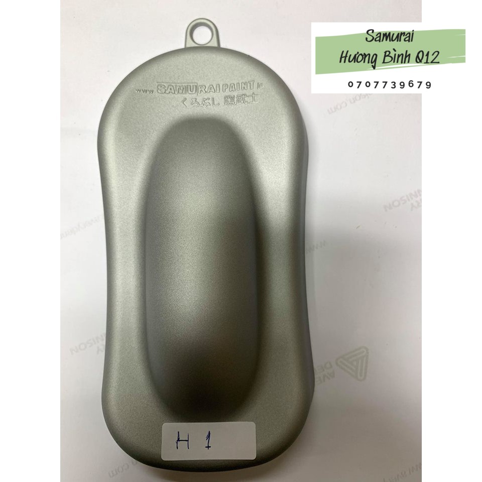 Sơn xịt pô chịu nhiệt Samurai màu Bạc - H1