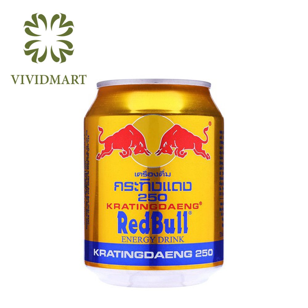 [Toàn quốc] NƯỚC UỐNG TĂNG LỰC BÒ HÚC (BÒ CỤNG) RED BULL - LON REDBULL 250ML