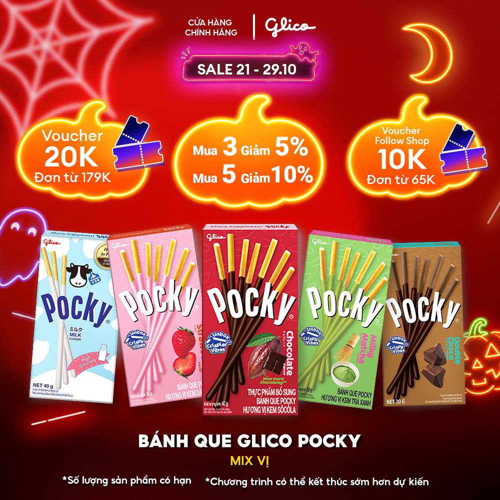 Hộp Lẻ - Nhiều Vị Bánh Que Phủ Kem Glico Pocky