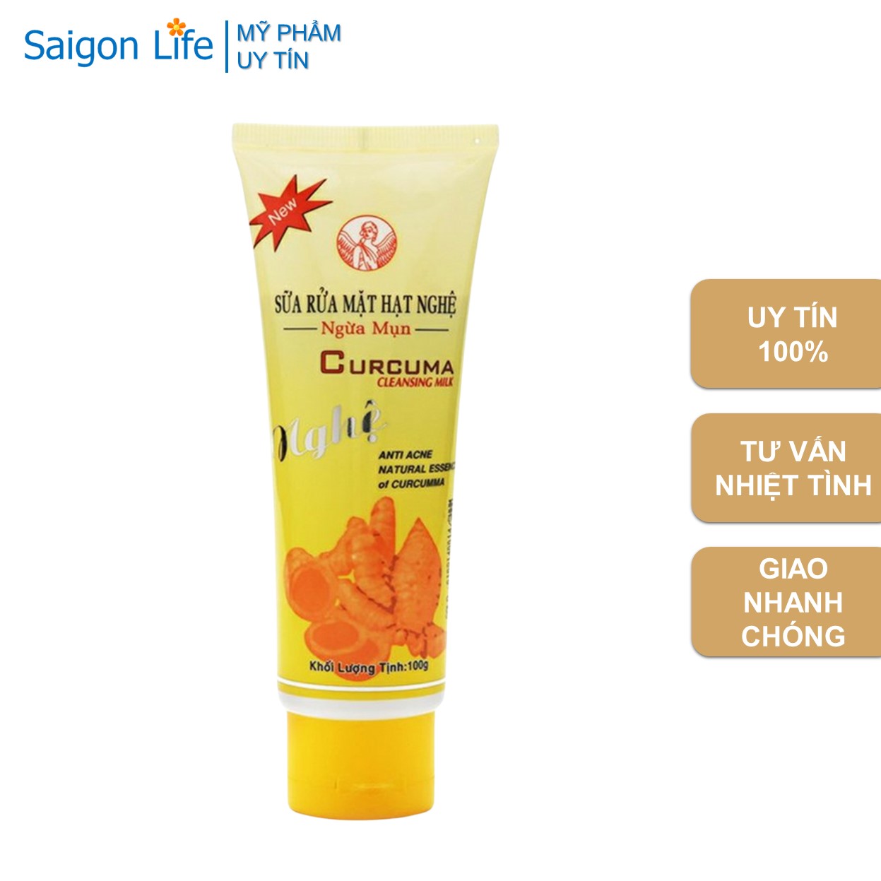 Sữa Rửa Mặt Hạt Nghệ Ngừa Mụn Thorakao 100ml