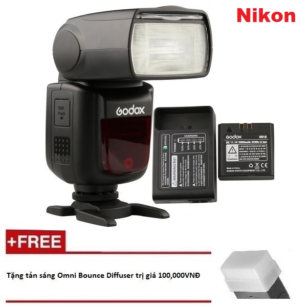 Đèn Flash Godox V860II dùng cho máy ảnh Nikon