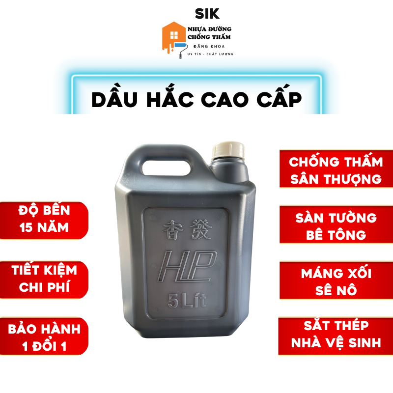  Nhựa Đường Chống Thấm Dạng Lỏng 5Lít CAO CẤP 