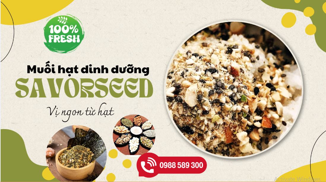 Muối mè mixed 8 loại hạt dinh dưỡng & rong biển - muối vừng lạc ngũ cốc - muối dinh dưỡng healthy 100gr - 250gr - 400gr