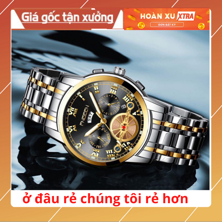   ❤️RẺ VÔ ĐỊCH❤️ Đồng hồ Nam Cao Cấp Fngeen Giả Cơ 02 chống nước chống xước bảo hành 1 năm 