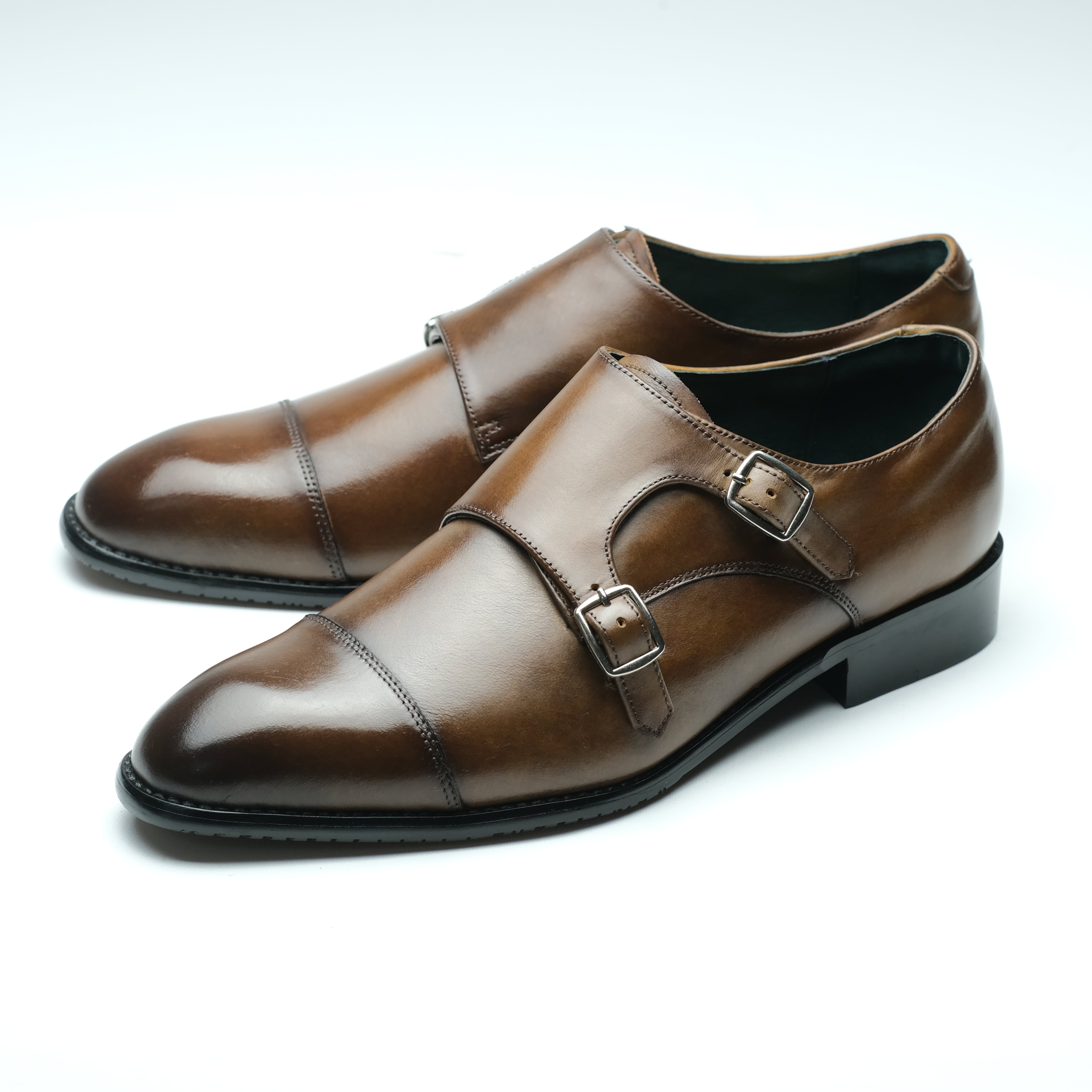 Giày da - monkstrap 165 brown - grace sài gòn