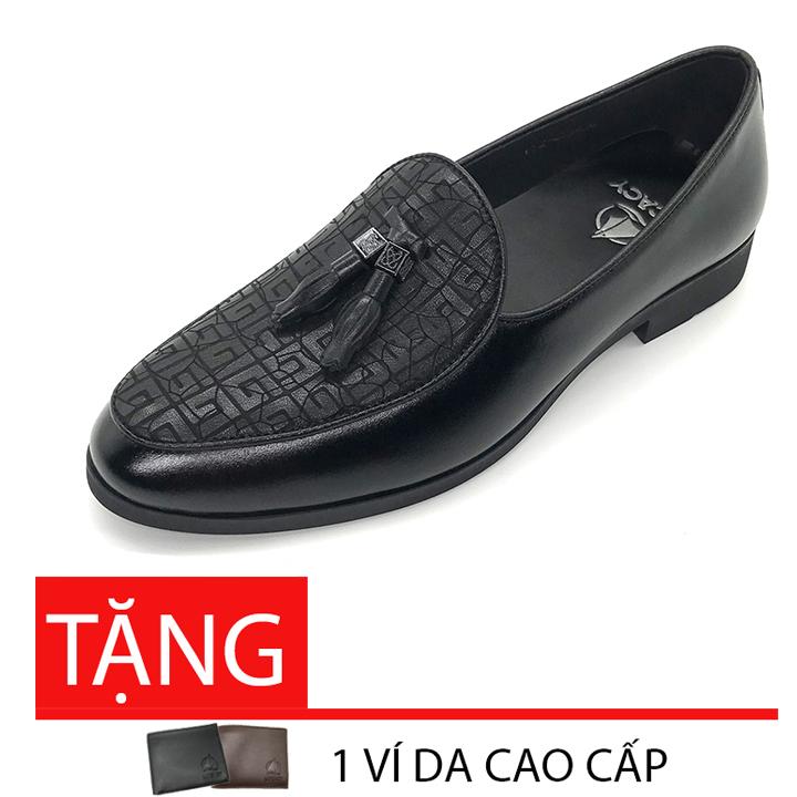 Giày tây nam, giày loafer nam da bò cao cấp L235C [TẶNG VÍ DA CAO CẤP]