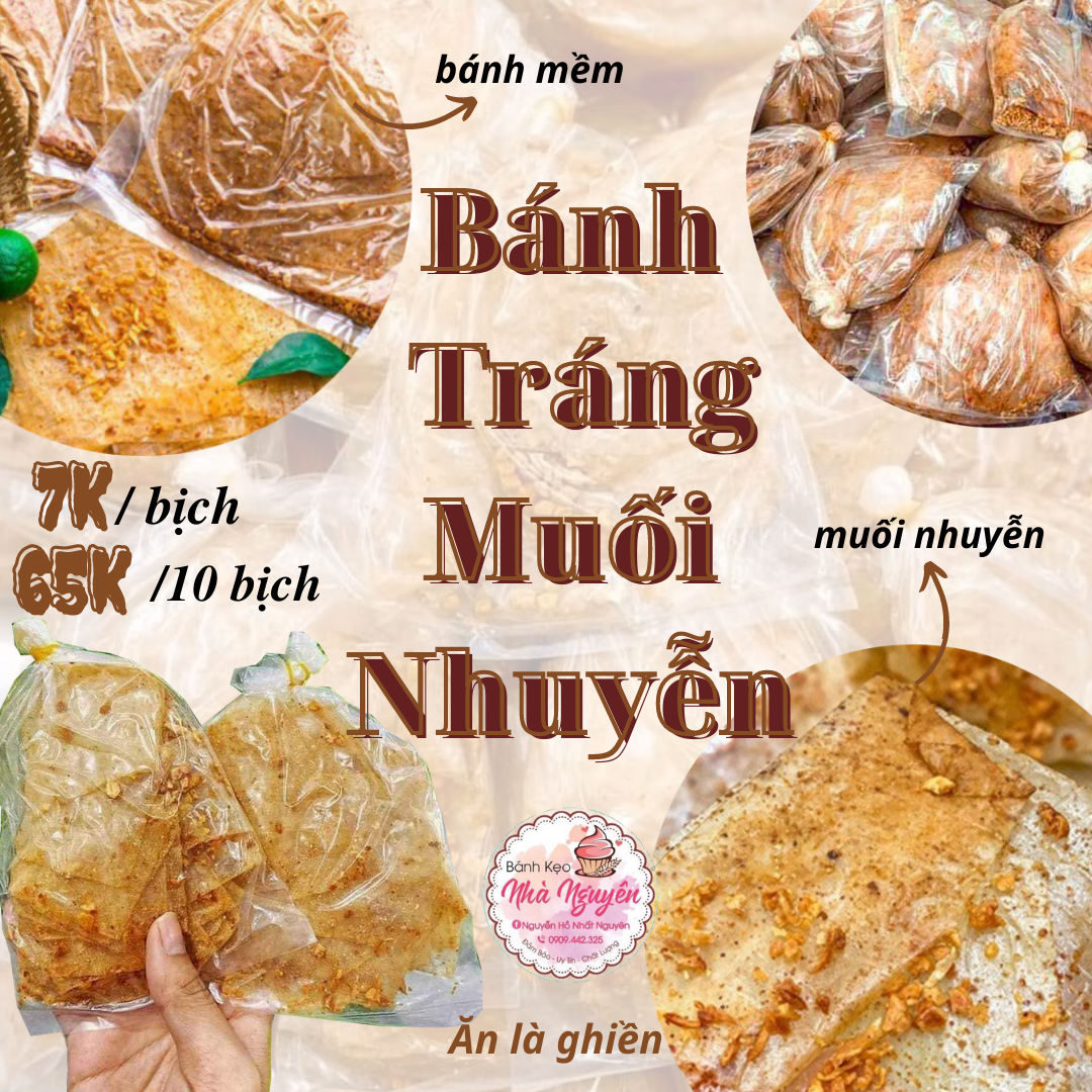 Bánh tráng muối nhuyễn