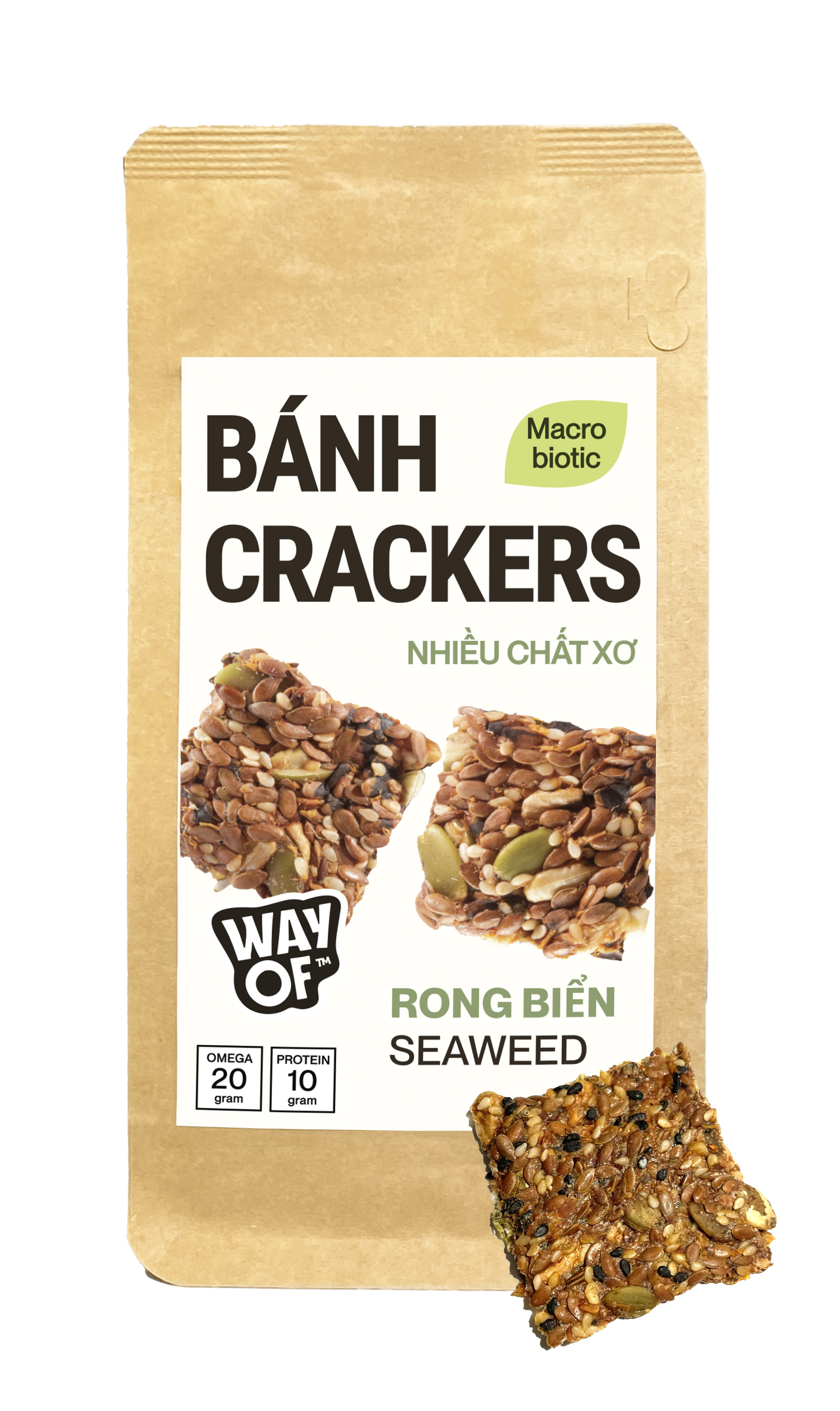Seed Crackers with Seaweed 50G