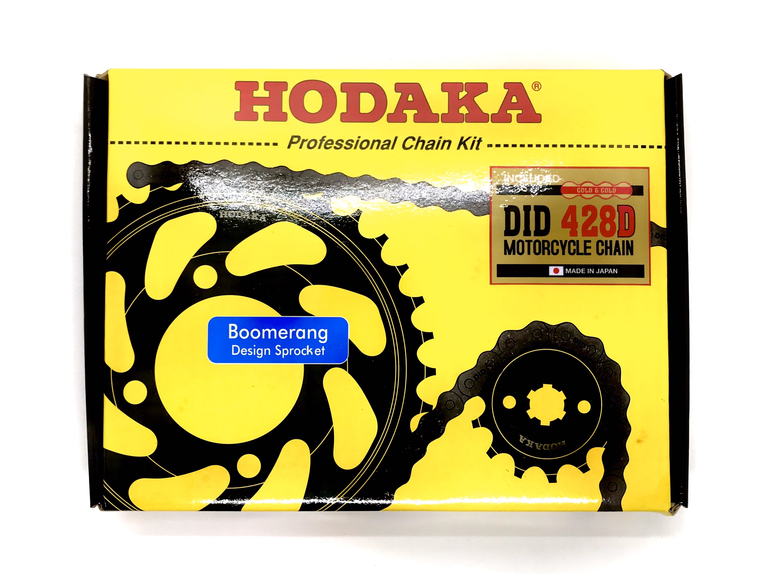 [Motoworld Phân Phối] Nhông sên dĩa bộ Hodaka - DID cho xe YAMAHA EXCITER150/MX KING (Xích vàng DID Nhật)