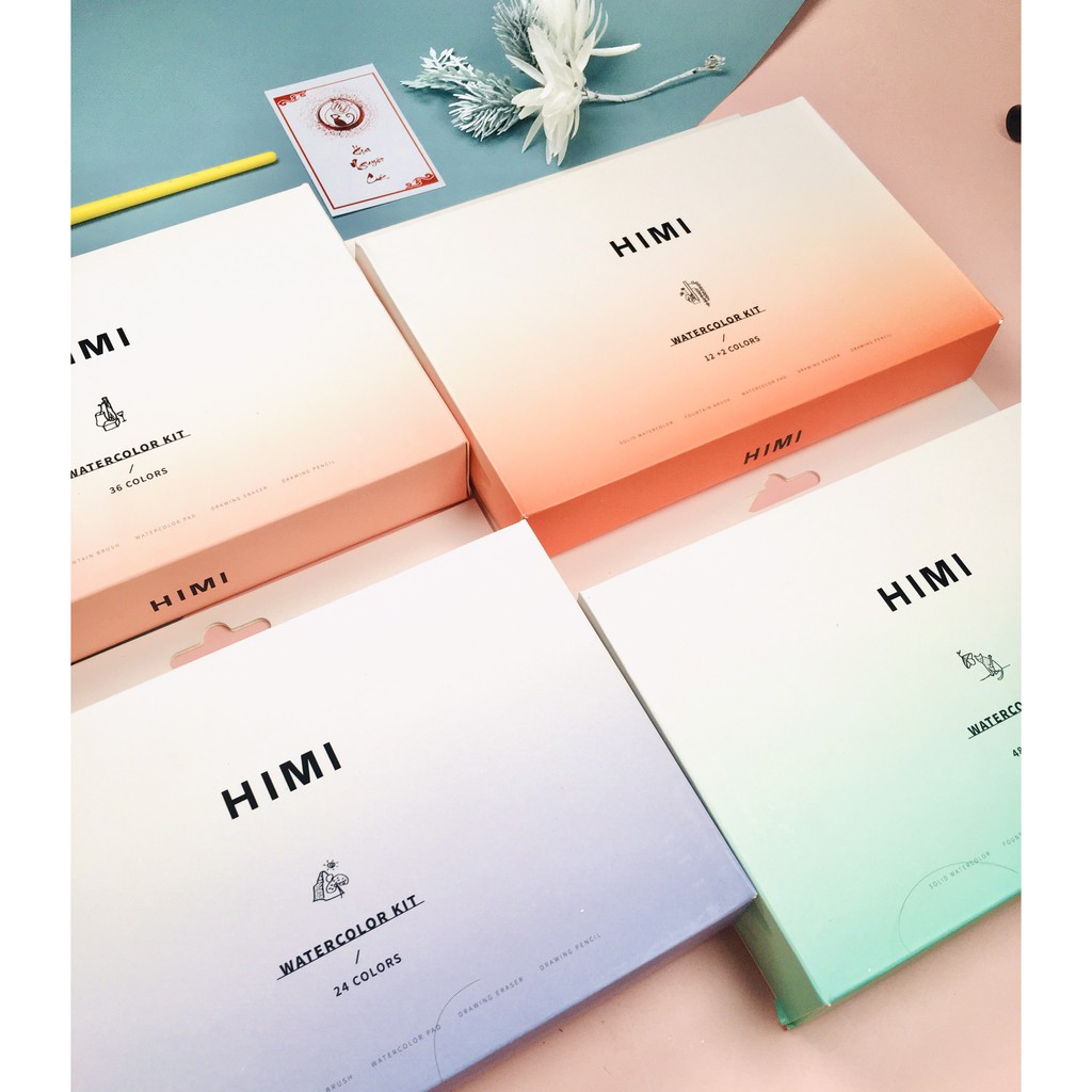 Set màu nước Himi dạng pan nén