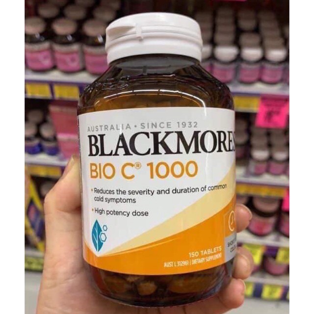 Viên uống vitamin c blackmores bio c 1000mg, 150 viên - mẫu mới