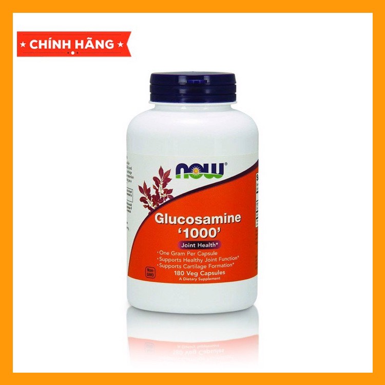 Viên uống now glucosamine 180 viên & chondroitin with msm giảm đau nhức mỏi xương khớp, giảm thoái hóa khớp - chính hãng mỹ