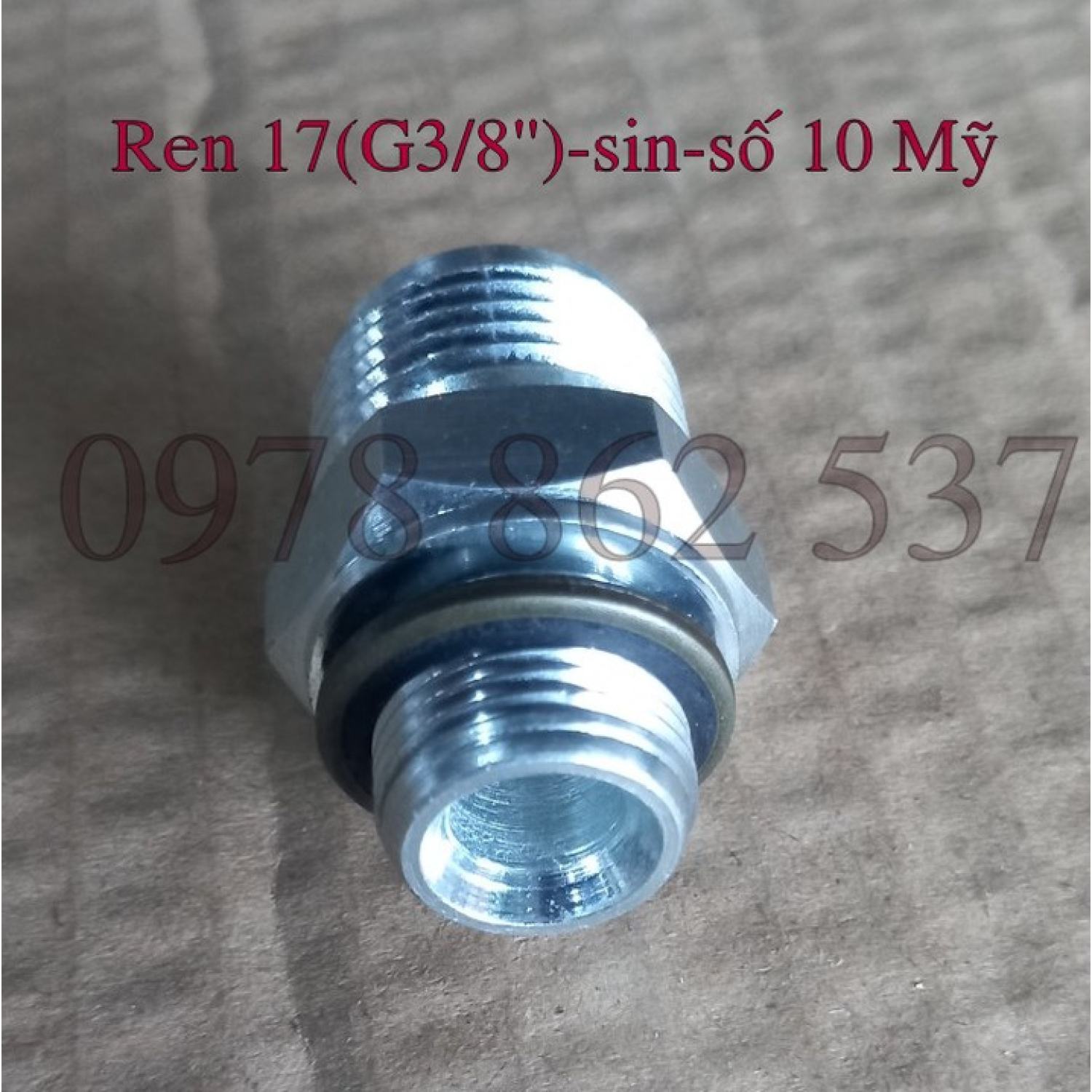 Rắc co thuỷ lực ren 17 g3/8''-số 10 mỹ