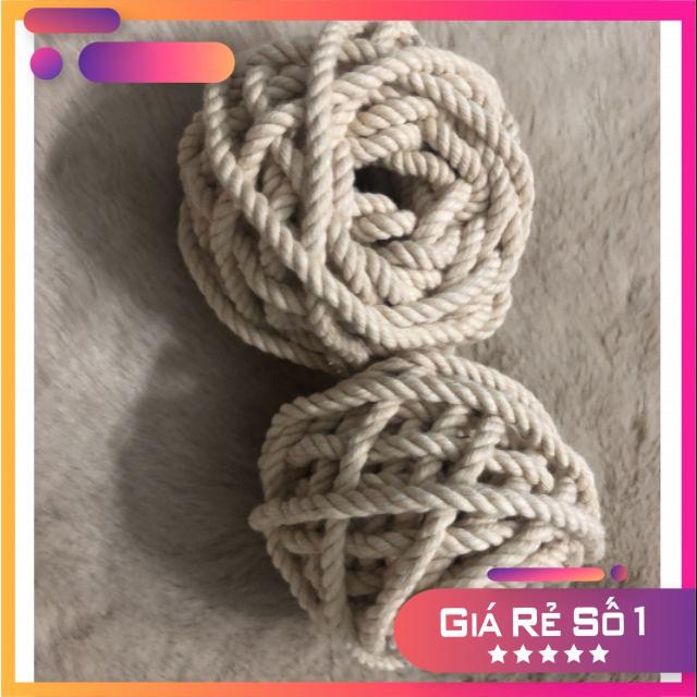 10m dây thừng 5mm trang trí chậu cây, làm handmade