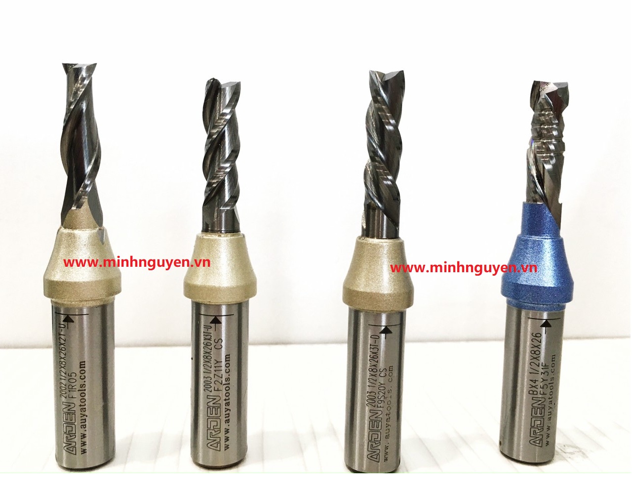 Mũi cắt gỗ CNC 3 Me xoắn 1/2x6x28H
