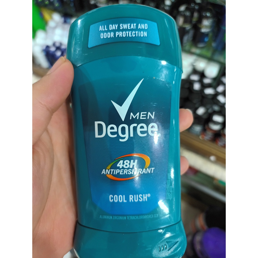 Sáp khử mùi cho nam Degree men Cool Rush - Cool Comfort chai 76g